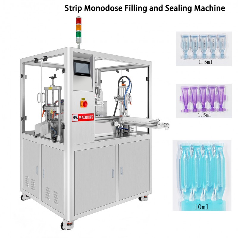 HX-005H Strip Monodose Tube Filling and Sealing Machine Fullly Automatic