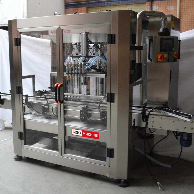 Automatic 6 Head Bottle Filler Shampoo Chemical Liquid Filling Machine