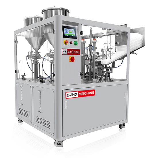HX-009S Double Tube Fully Automatic Ultrasonic Tube Filling and Sealing Machine