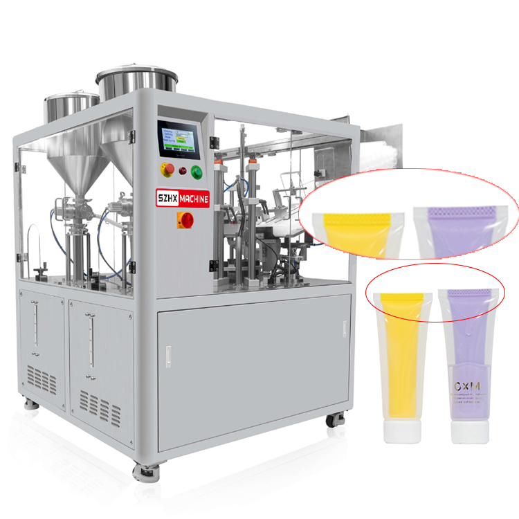 HX-009S Double Tube Fully Automatic Ultrasonic Tube Filling and Sealing Machine