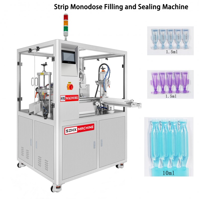 HX-005H Strip Monodose Tube Filling and Sealing Machine Fully Automatic